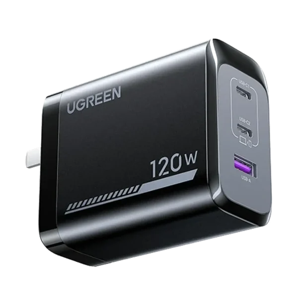 UGreen X375 (75712) — 120W GaN Wall Charger with 100W USB-C Pair & USB-A