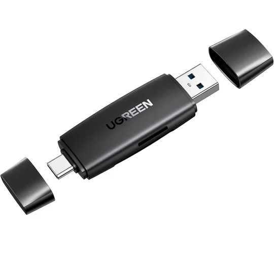 UGREEN CM304 40296 — Dual-Connector SD & microSD Reader (5Gbps)