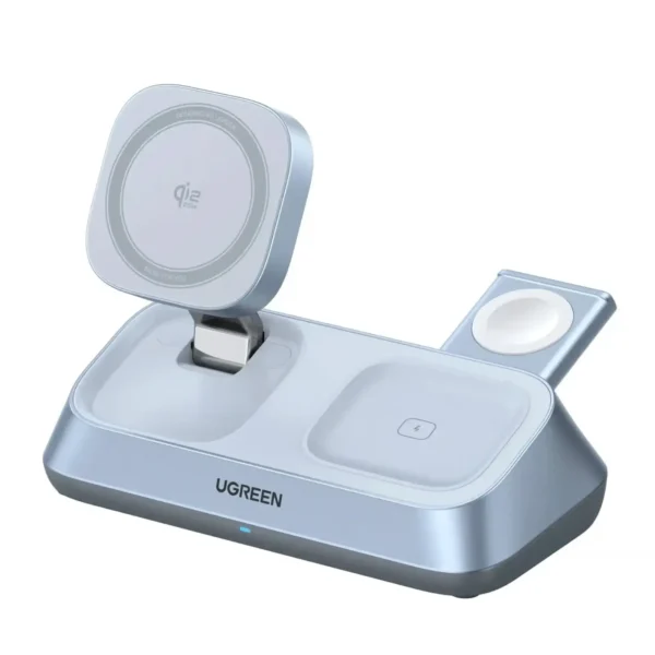 UGREEN MagFlow 55676 — 25W Qi2 3-in-1 Magnetic Charging Stand