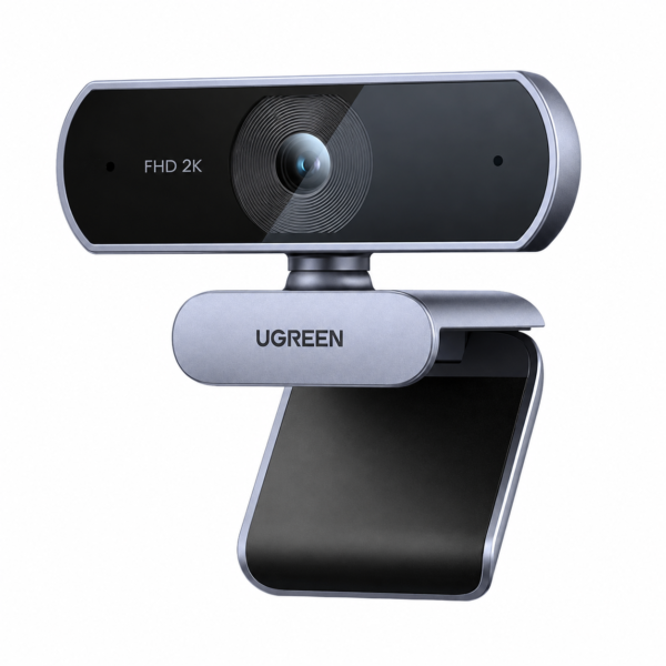 UGREEN 25442 Webcam – 2K 30fps, Privacy Cover & Dual Mics