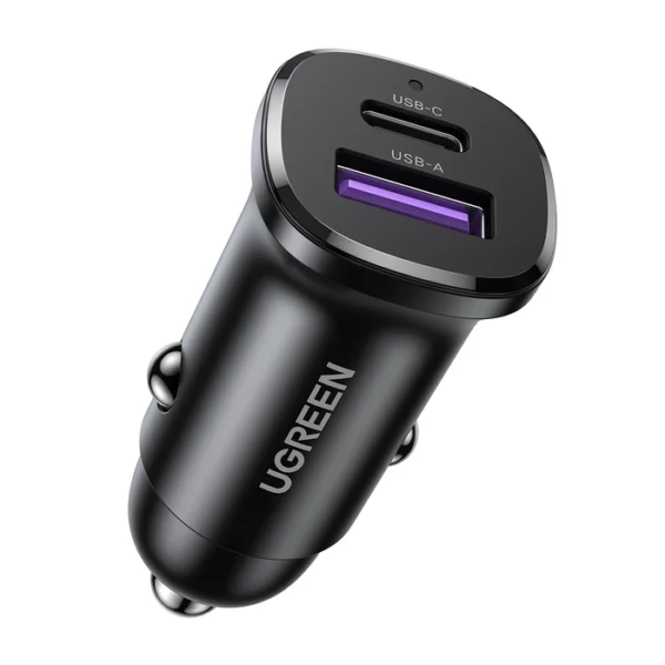 UGREEN EC305 (45278 / 25845) — 30W Dual-Port 1A+1C Car Charger