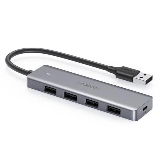 UGreen 50985 — 4-Port USB 3.0 Expansion Hub, 5 Gbps & Dedicated Power Input
