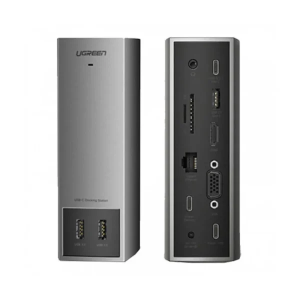 UGGreen 60345 13-in-1 USB-C Hub Dock — Dark Grey, Gigabit LAN & VGA/HDMI