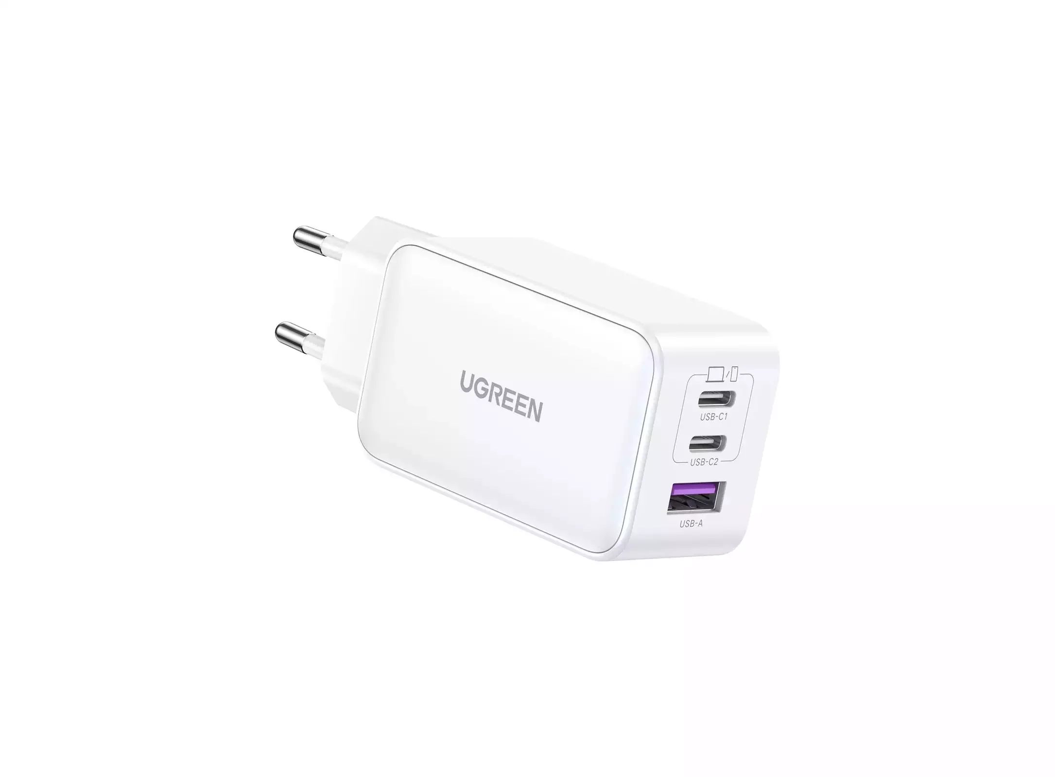 UGreen Nexode CD244 65W GaN Charger — 3-Port PD (EU)