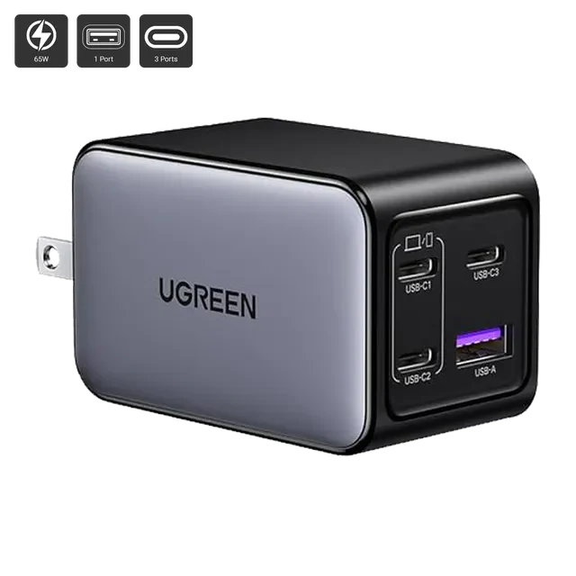 UGreen 75072 — 65W GaN Wall Adapter for Laptops and Phones