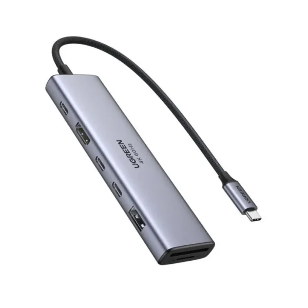 UGREEN 45521 CM511 Hub — 7-in-1 with 4K HDMI, Card Slots, 100W PD