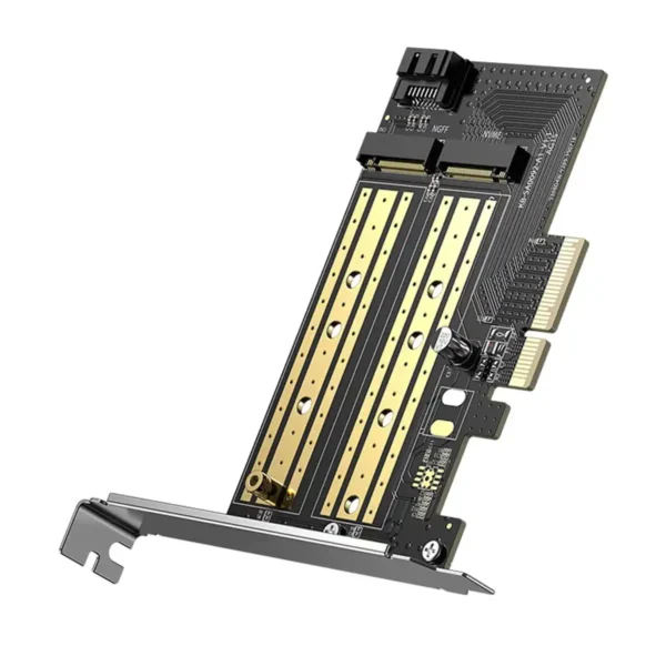 UGreen 70504 PCIe 3.0 x4 Card — Dual M.2 NVMe and SATA SSD Adapter