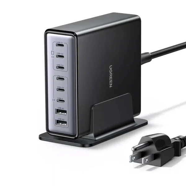 UGreen 55763 GaN Desktop Charger — 200W, Eight USB Ports