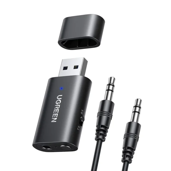 UGREEN 60300 – USB + 3.5 mm Bluetooth Audio Adapter (TX/RX)