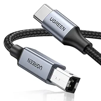 UGreen 80807 USB-C to USB-B Square Port Cable – Printers & MIDI