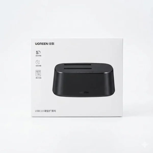 UGREEN CM198 60737 — Tool-Free Dual SATA Bay Dock with Offline Clone