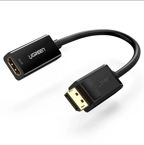 UGreen DisplayPort to HDMI Cable Adapter — 4K 60Hz, 0.25 m