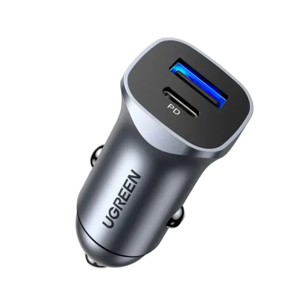 UGREEN 30780 Mini A+C Car Charger — PD 20W & QC 18W