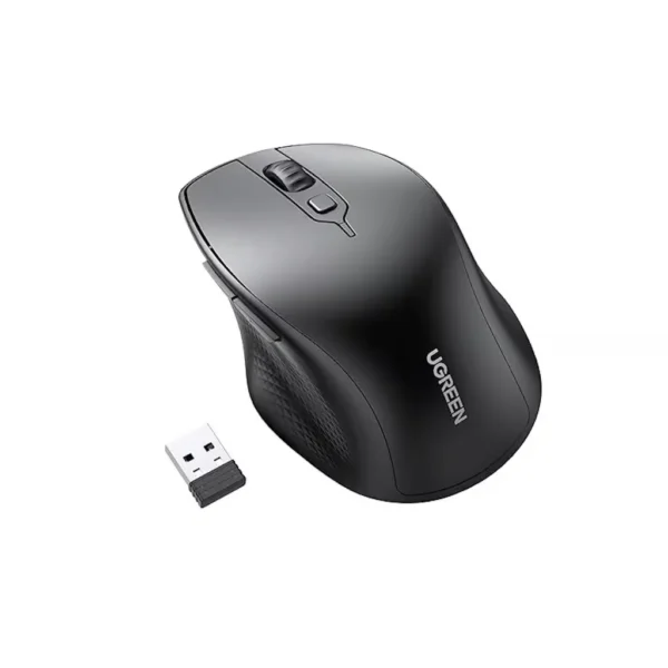 UGreen Contoured Ergonomic Mouse – Dual Wireless (BT 5.0 / 2.4G), 4000 DPI