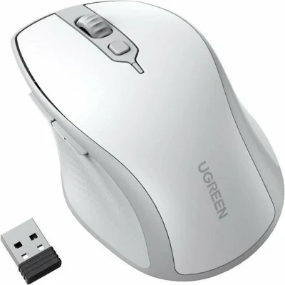 UGreen Contoured Ergonomic Mouse – Dual Wireless (BT 5.0 / 2.4G), 4000 DPI