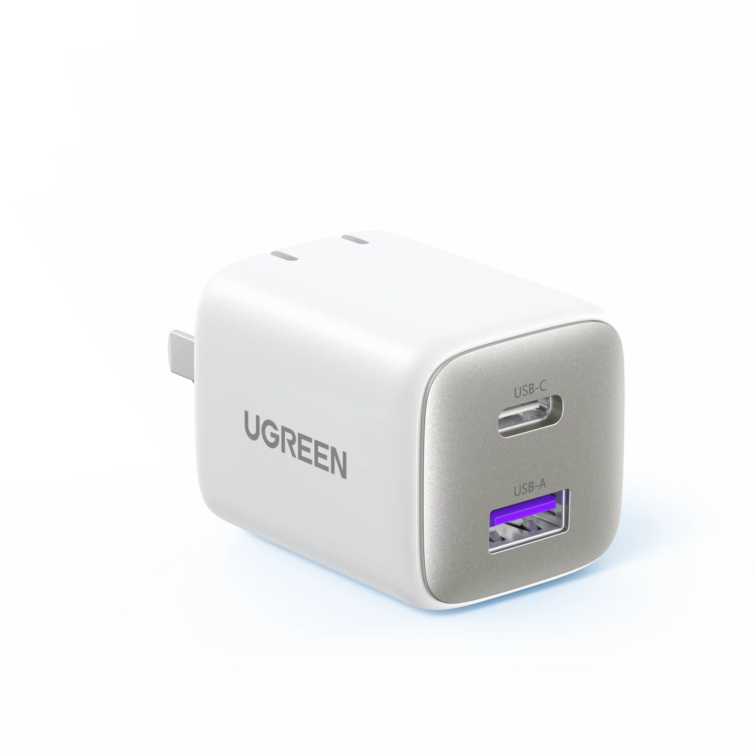 UGREEN CD350 / 35108 — White 35W GaN Infinity Charger (USB-C + USB-A)
