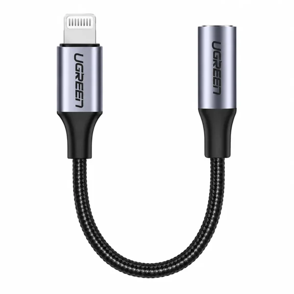 UGreen 30756 Lightning Audio Extender — 10cm Braided M/F