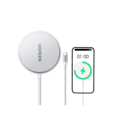 UGREEN W703 Wall Magnetic Wireless Charger — 15W, USB-C Powered