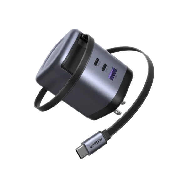 UGreen 65591 Nexode GaN Wall Adapter — 100W with Built-In Retractable USB-C