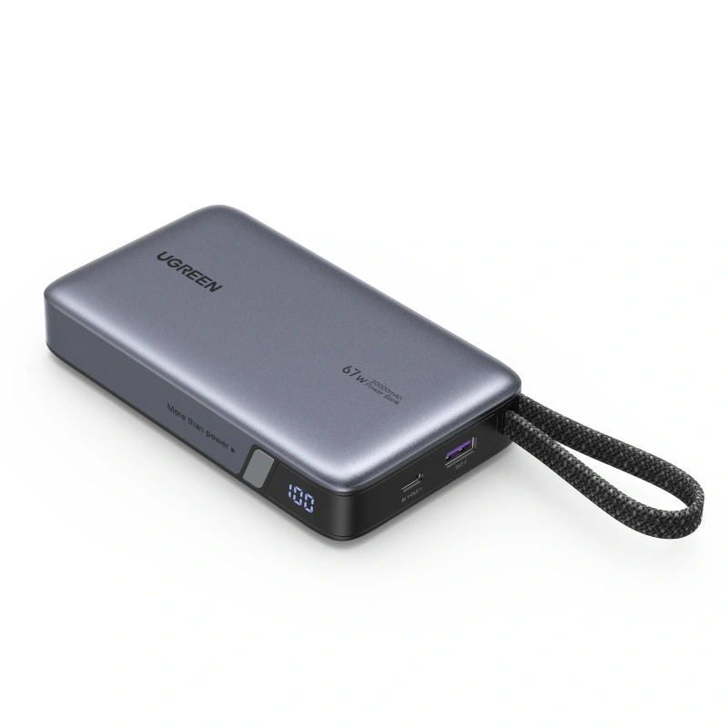UGreen Nexode 55996 — 67W 20,000mAh Power Bank with Attached USB-C Cable