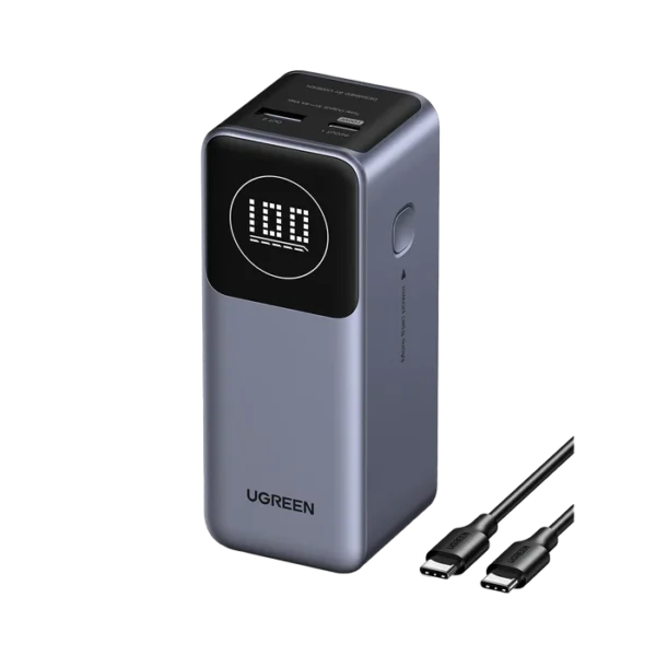 UGREEN Nexode 35526 – Cylindrical 12,000mAh 100W Charger with Smart Display