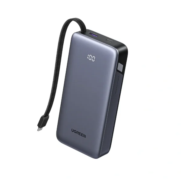 UGreen Nexode 55988 — 45W 20,000mAh USB-C Power Bank with Fixed Cable