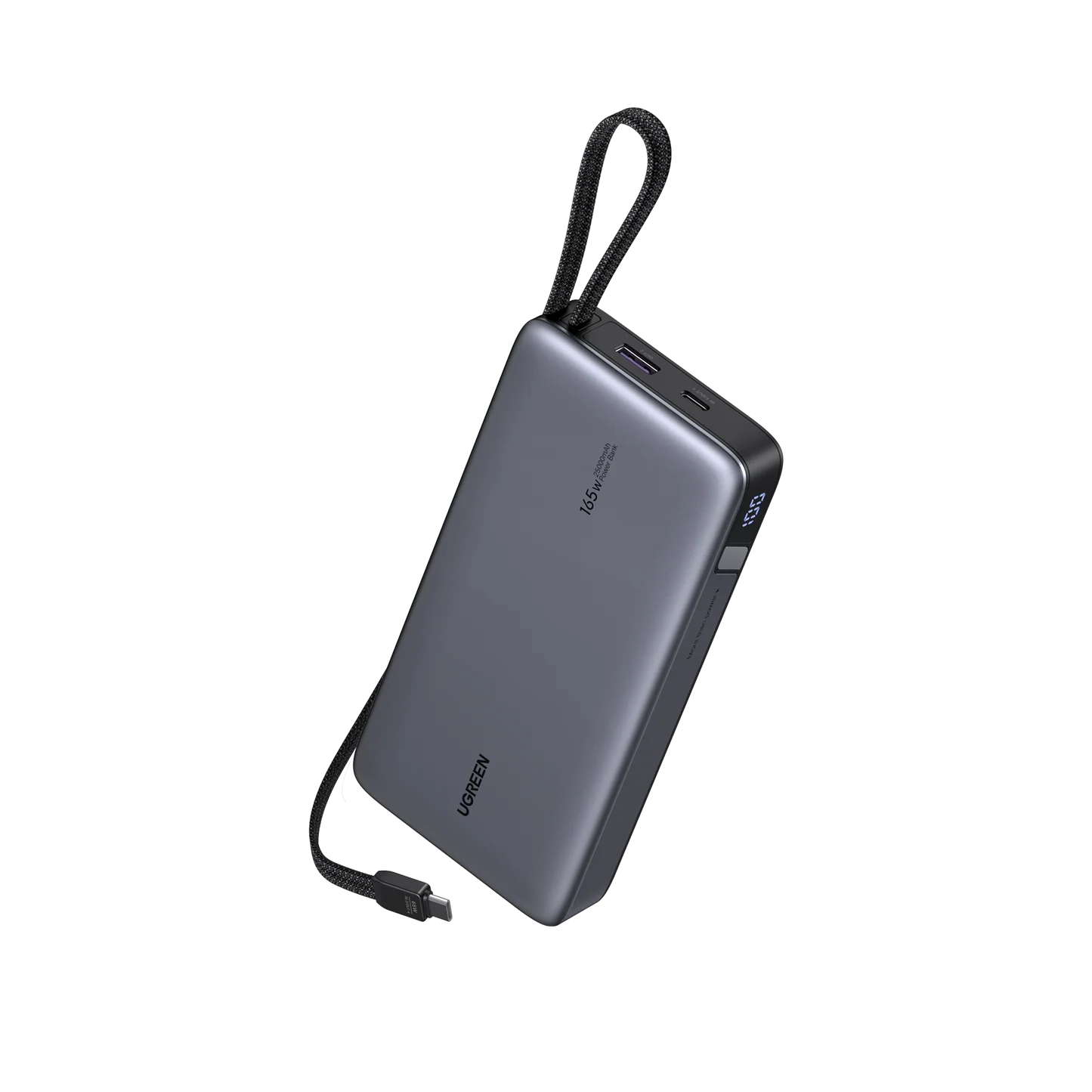 UGREEN Nexode PB552 — 25000mAh 165W Portable Charger with Twin Built-In USB-C Leads
