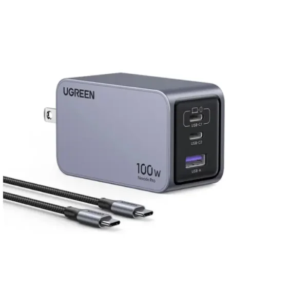 UGREEN Nexode Pro 15201/25873 — 100W Mini GaN 3× USB-C Charger