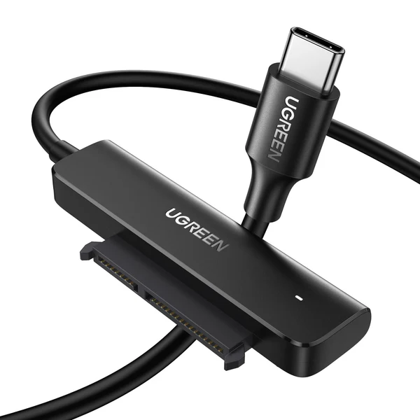 UGREEN 70610 USB-C to 2.5″ SATA Adapter Cable — 5 Gbps UASP Drive Link