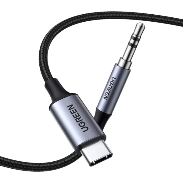 UGreen 20192 — Braided USB-C to 3.5 mm Male Audio Cable with DAC