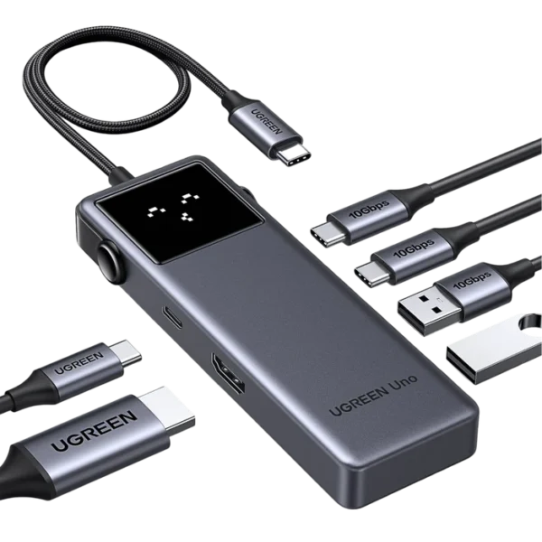 UGREEN Uno 35998 6-in-1 USB-C Hub — 10Gbps Data, 4K HDMI, 100W PD