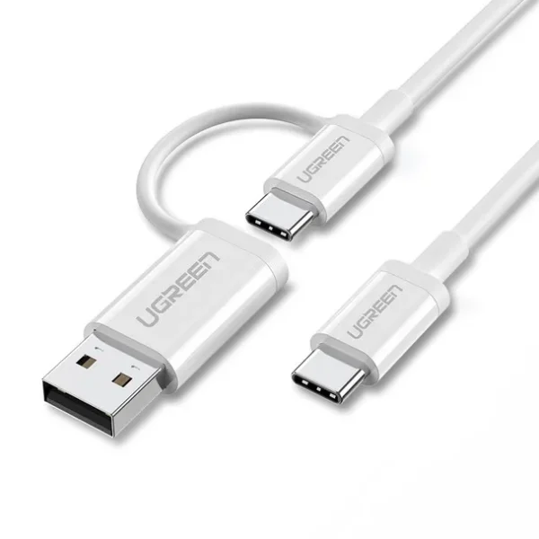 UGreen US264 1 Metre Cable – USB-C Plus USB-A, 51–60W