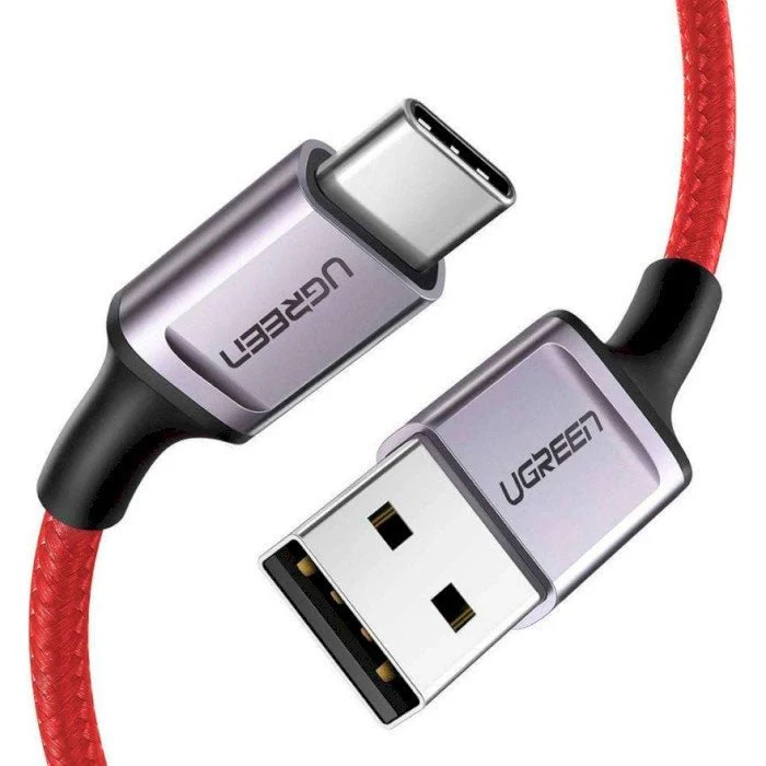 UGREEN US505 (20527) Red 6A USB-A 2.0 to USB-C Braided Cable