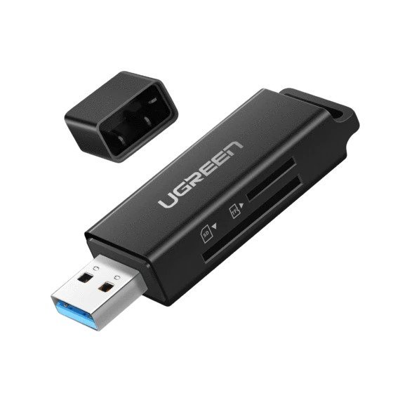 UGreen 40752 — USB 3.0 SD & TF Card Reader with Dual-Slot Access