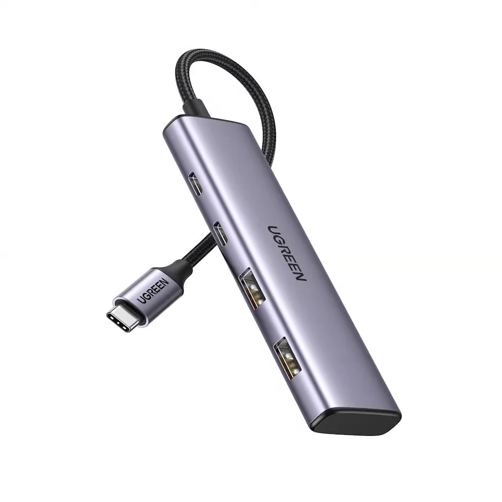 UGREEN 15395 4-Port USB-C Hub — Dual USB-C & USB-A Data at 5Gbps