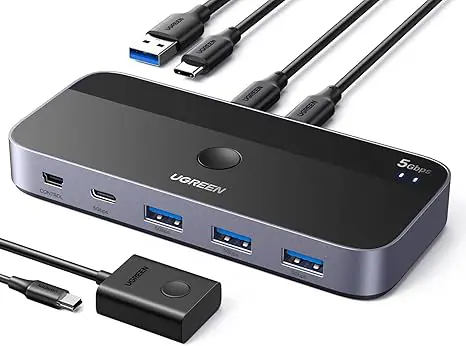 UGREEN 25098 USB-C Peripheral Sharer — 2 PCs, 4 Devices