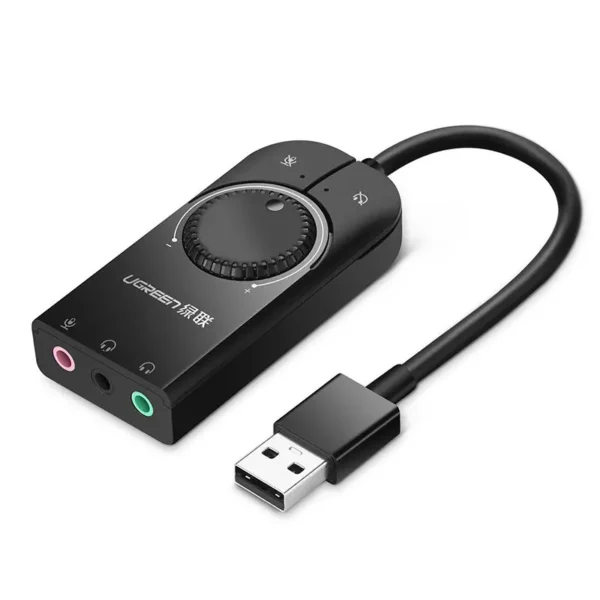UGREEN 40964 / 50599 USB Stereo Audio Adapter — Dual Headset & SSS1629