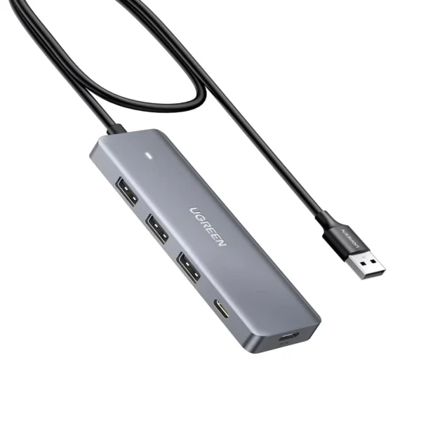 UGREEN 15920 Multiport Hub — USB-C Data and 3× USB-A at 5 Gbps