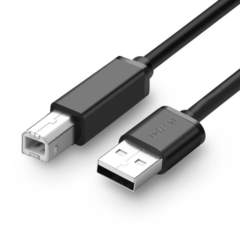 UGreen USB 2.0 Type-A to USB-B Square Printer Cable — Shielded Link