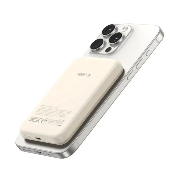 UGreen PB560 (25207) 5000mAh MagSafe-Style Wireless Bank — 15W PD Pocket Charger