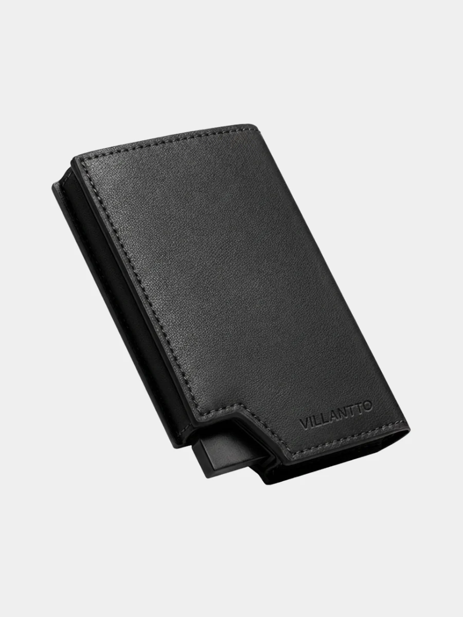 Villanto Smart Wallet Pro Classic Black – One-Tap Card Eject