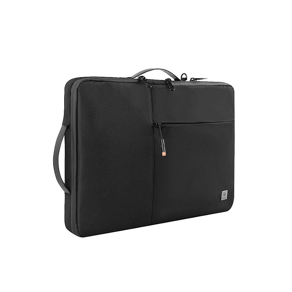WiWu Alpha Double Layer Sleeve — TPU Handle & Dual Zip Compartments