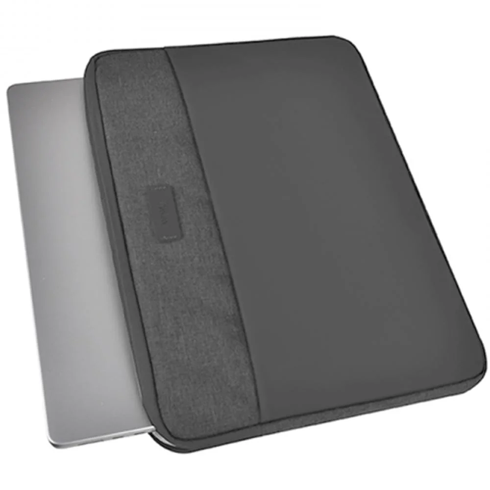 WiWU Minimalist Sleeve — Water-Resistant Laptop Carrier with Front Pockets