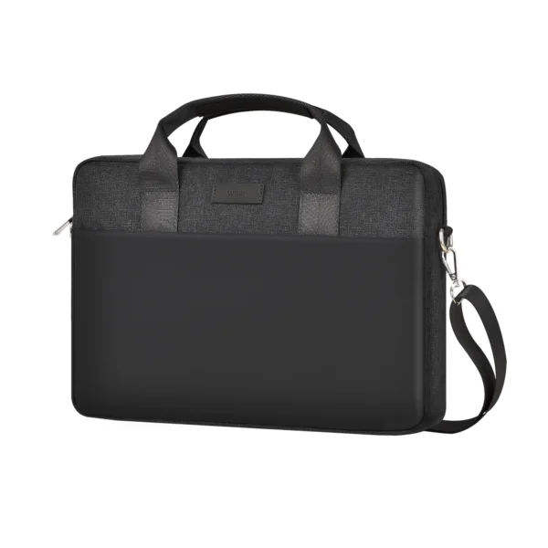 WiWu Minimalist Pro 15.6″ Laptop Brief — Repellent Nylon & Fur-Lined Sleeve Zone