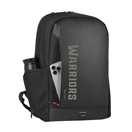 WiWu Warriors X Pro Black – Spacious Laptop Backpack with Ergonomic Straps