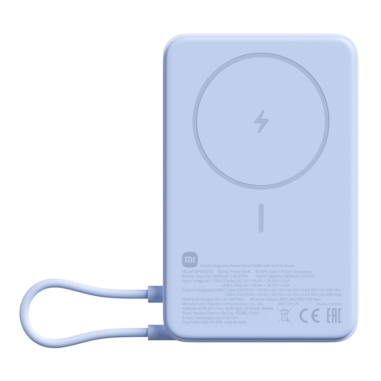 Xiaomi 10,000mAh Magnetic Power Bank — Stand and 33W USB-C