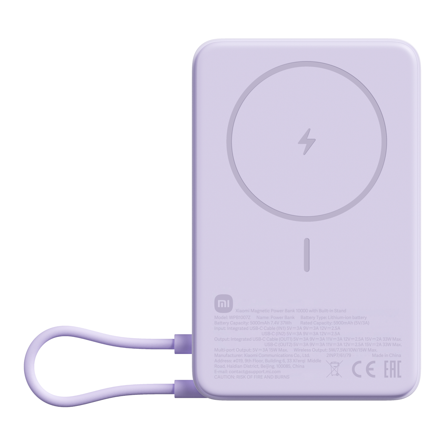 Xiaomi 10,000mAh Magnetic Power Bank — Stand and 33W USB-C