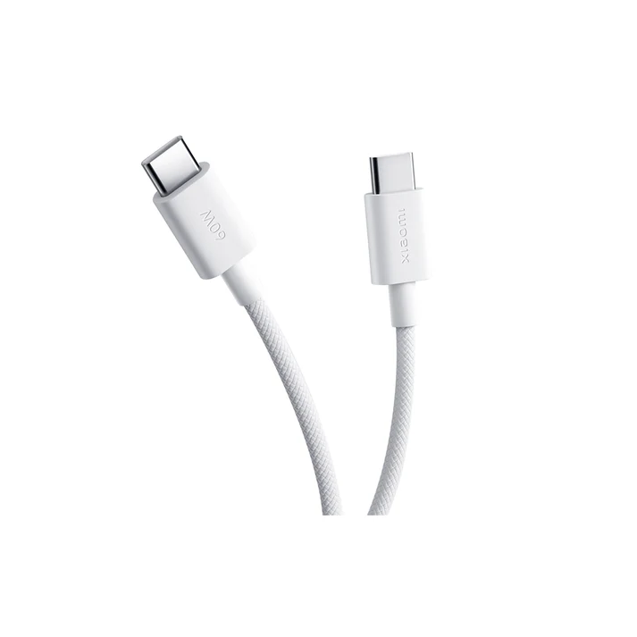 Xiaomi Braided USB-C to USB-C Cable 1m — 3A Rated, 60W Charge Ready