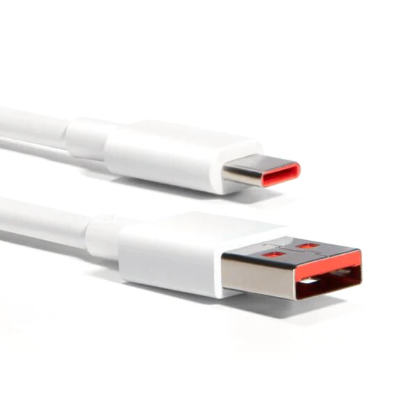 Xiaomi 6A USB-A to USB-C Cable (1 m, White) — PD & QC Ready