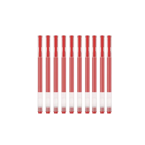 Xiaomi MJZXB03WCHW Red 0.5 mm Gel Pen – High-Capacity Writing
